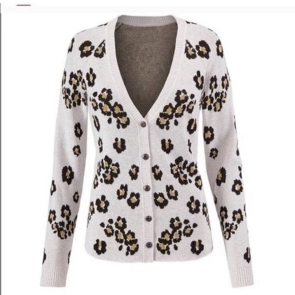 CAbi Abstract cheetah print cardigan. Size Medium. - Picture 4 of 4